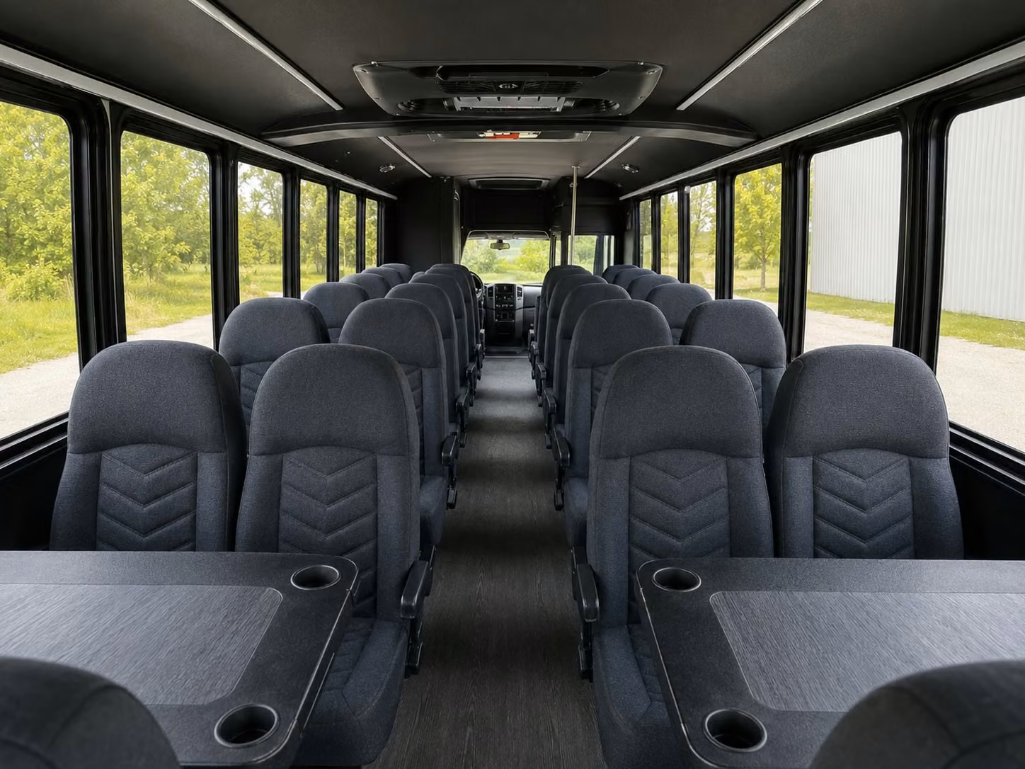 18 passenger minibus interior