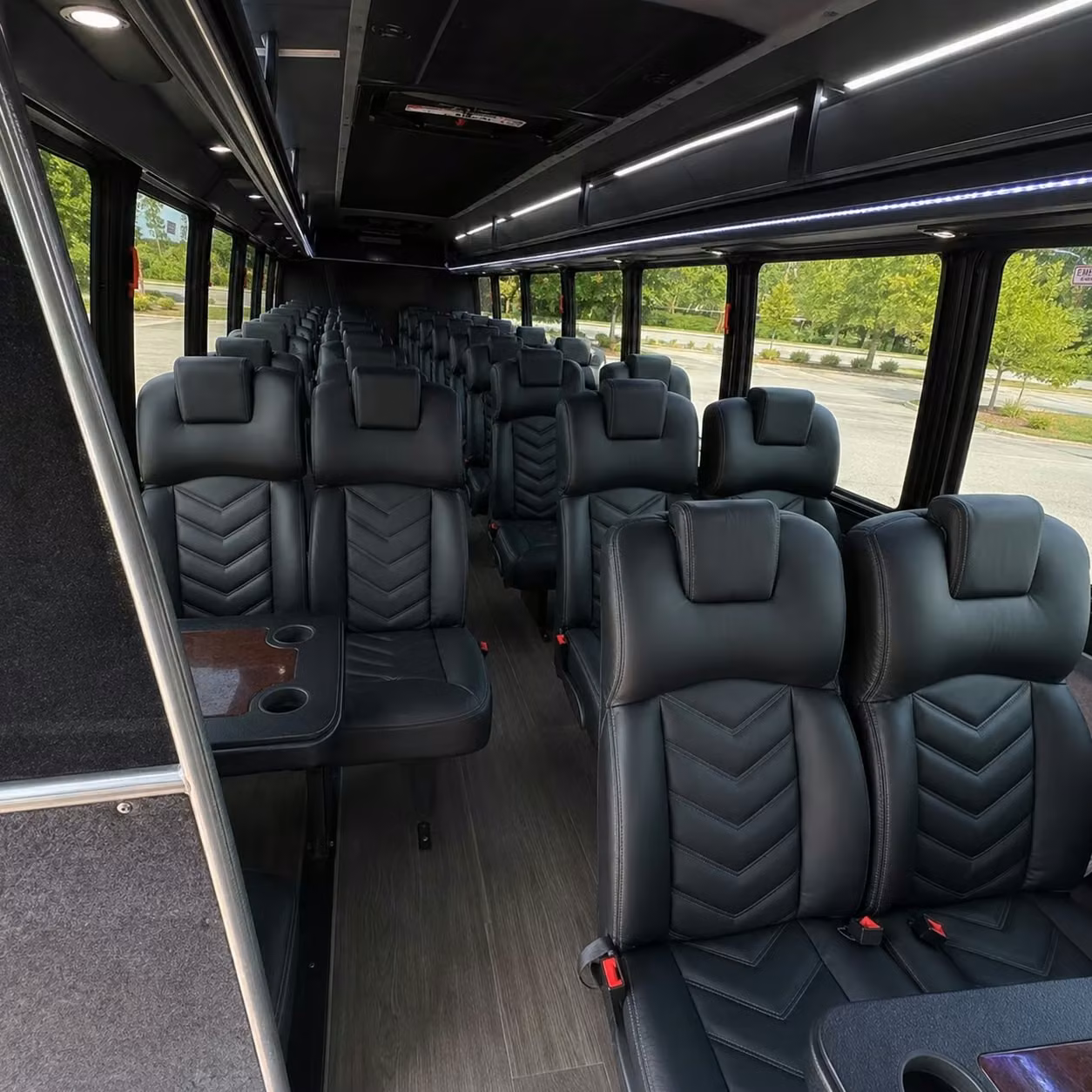 25 passenger minibus inside