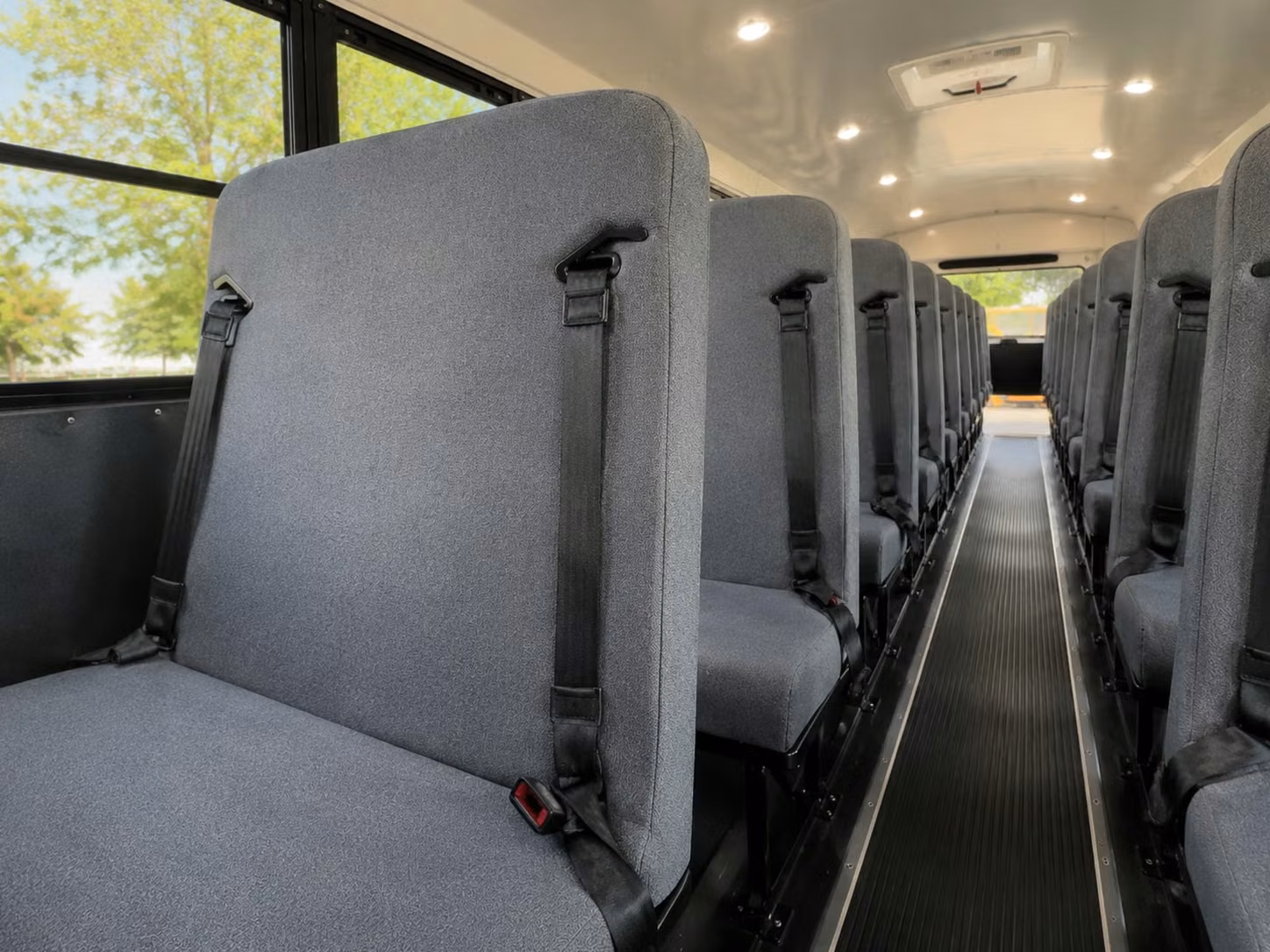 school bus interior